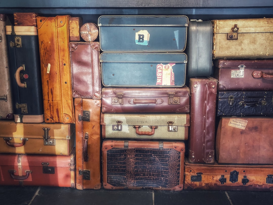 Photo Leather suitcase